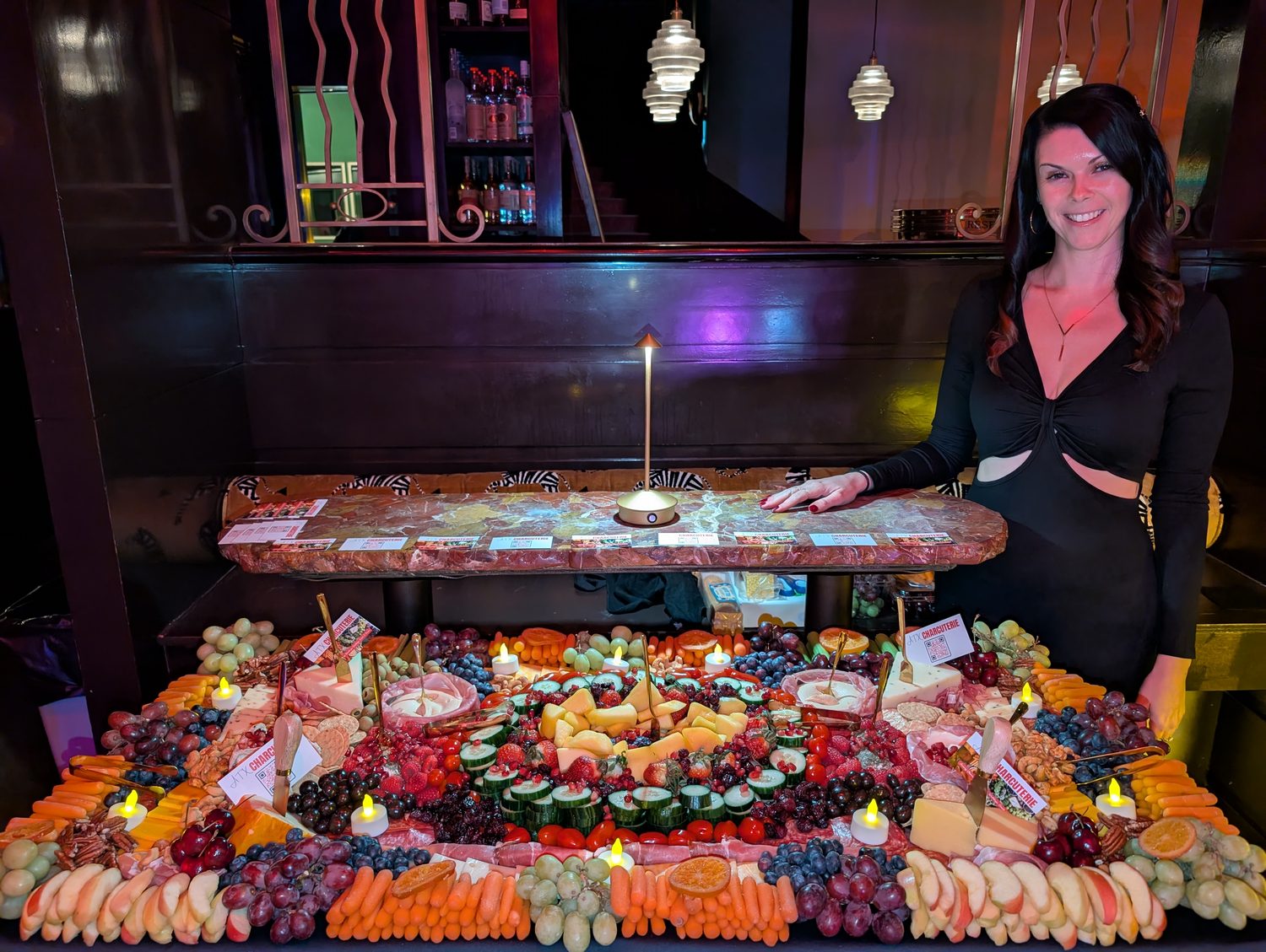 Charcuterie board arrangement